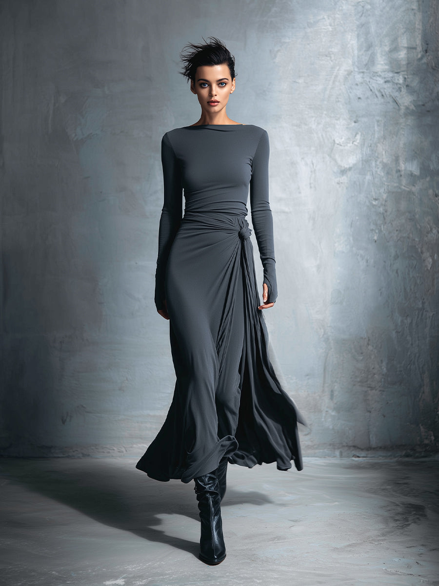 Naiara Maxi Dress with Side Knot