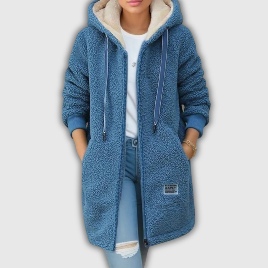 Hazel Hooded Teddy Fleece Coat