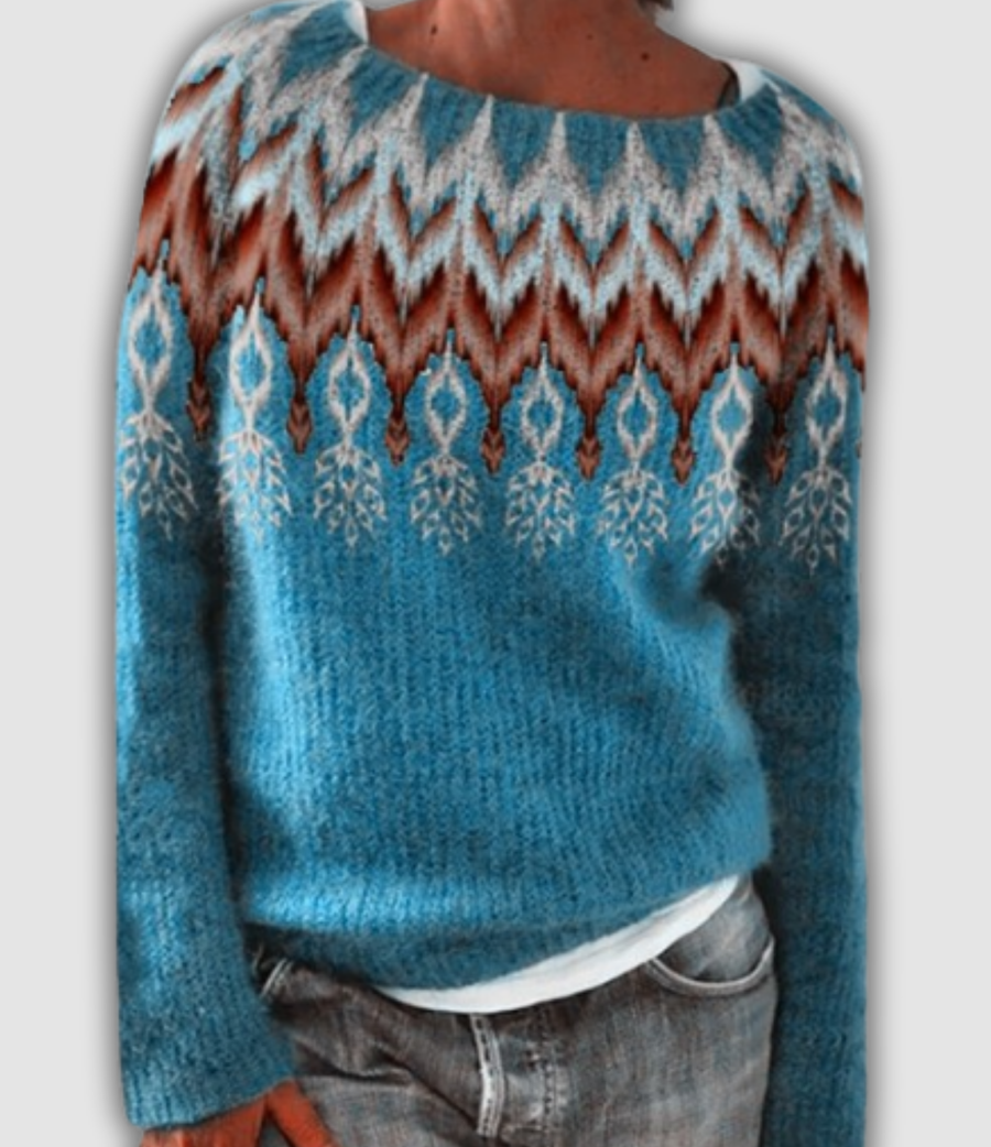 Linora Nordic™ Retro Sweater