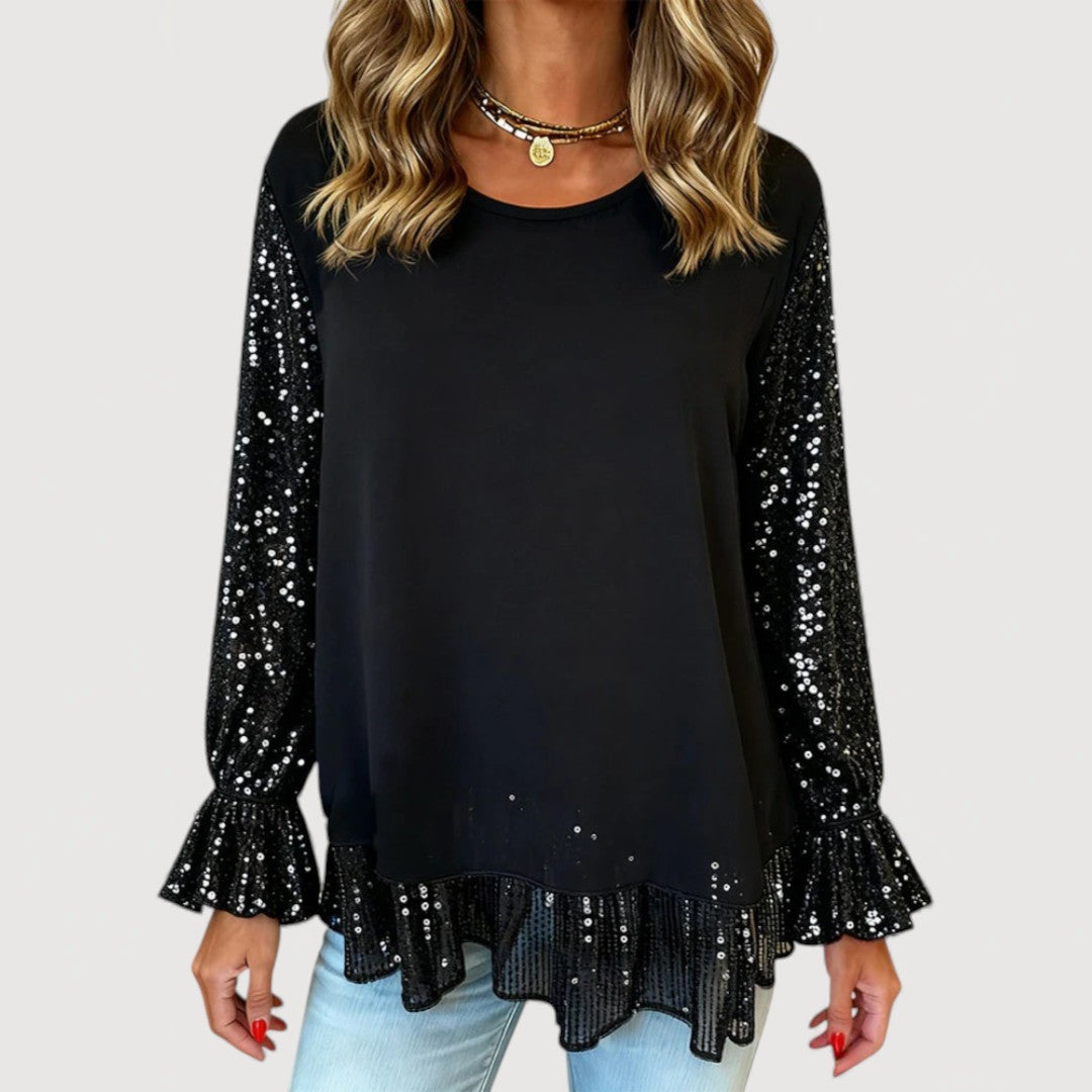 Lucinda | Elegant Sequin Blouse