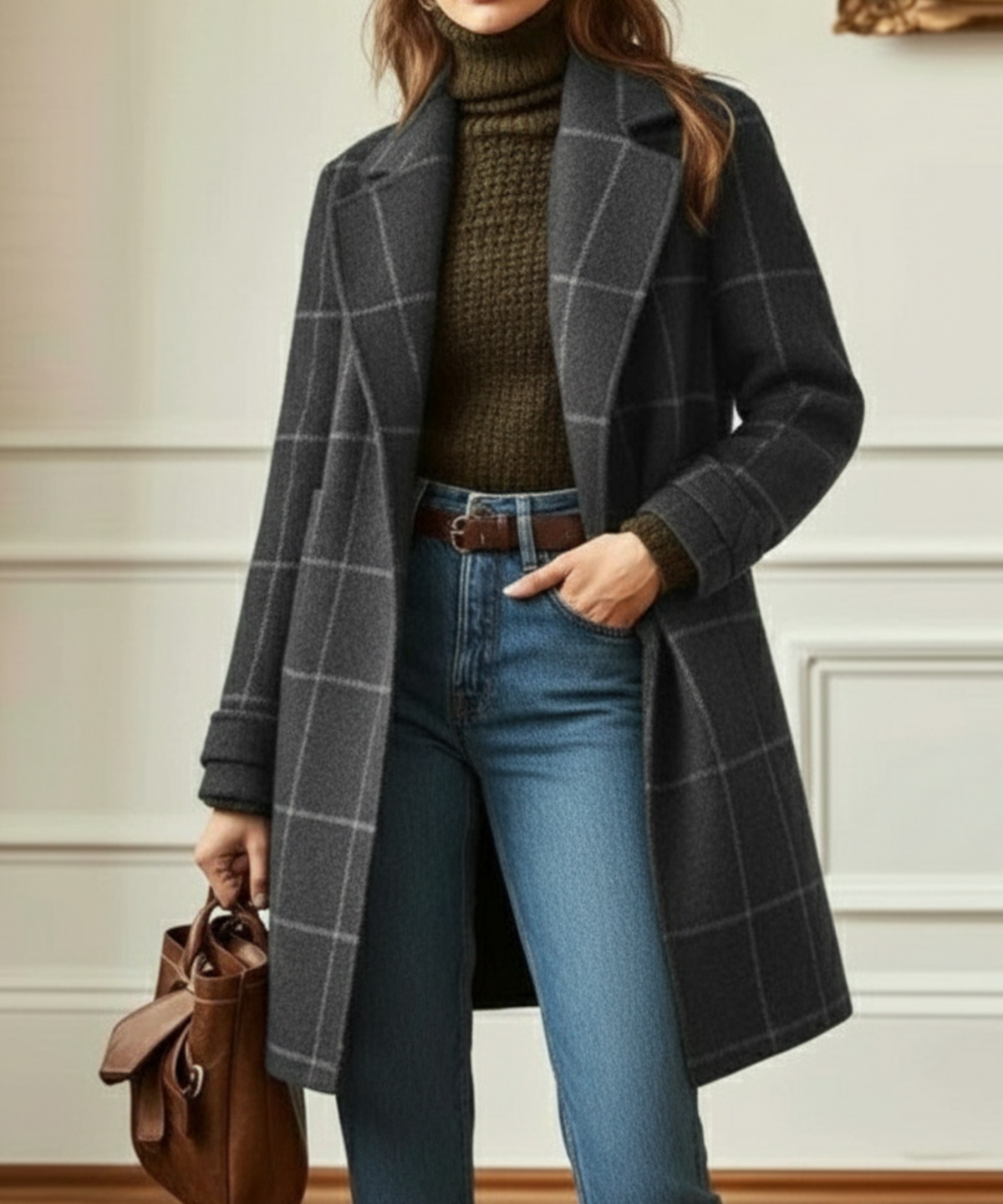 Sutton | Plaid Longline Coat