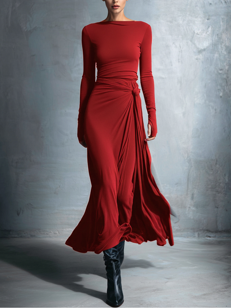 Naiara Maxi Dress with Side Knot