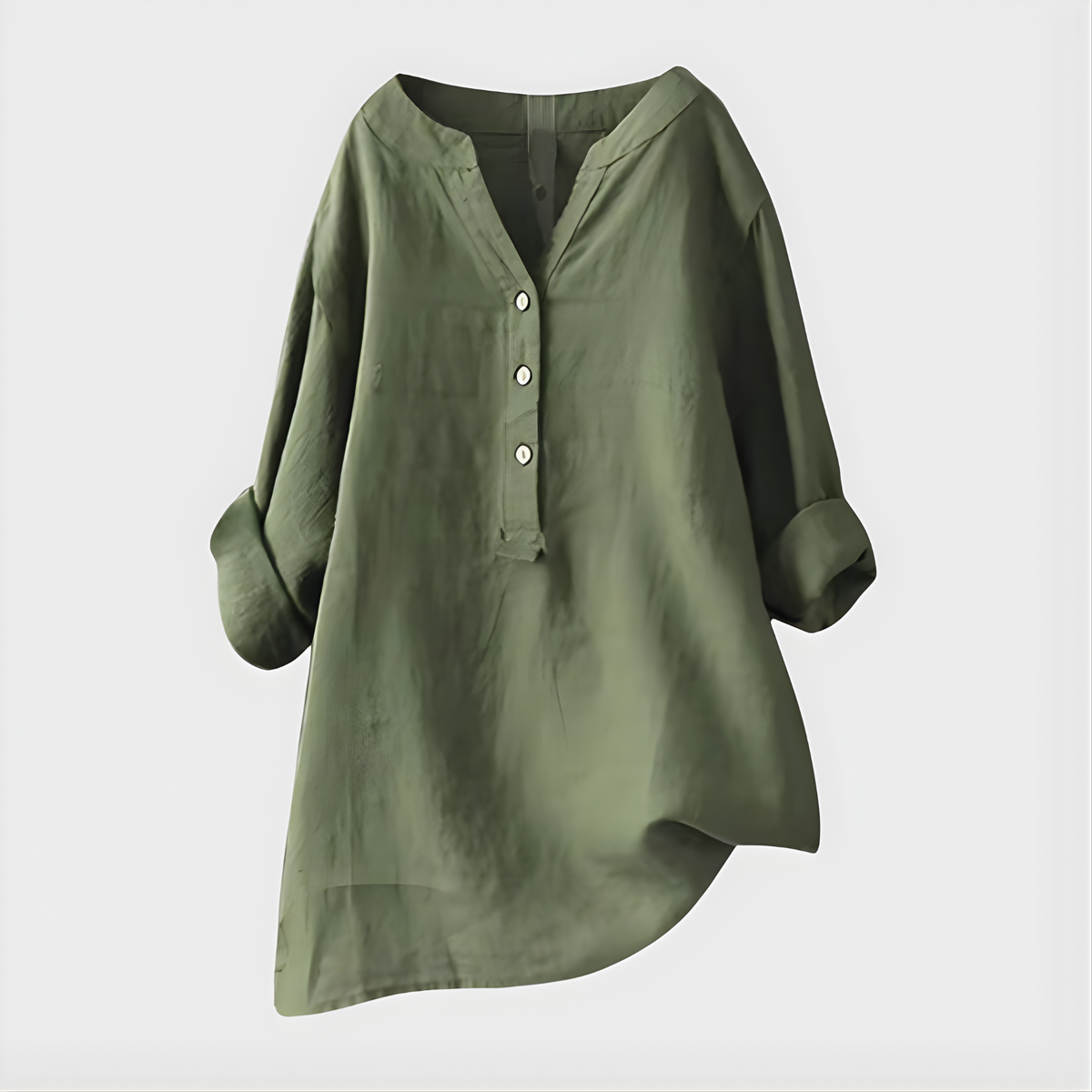 Elara – Elegant V-Neck Blouse