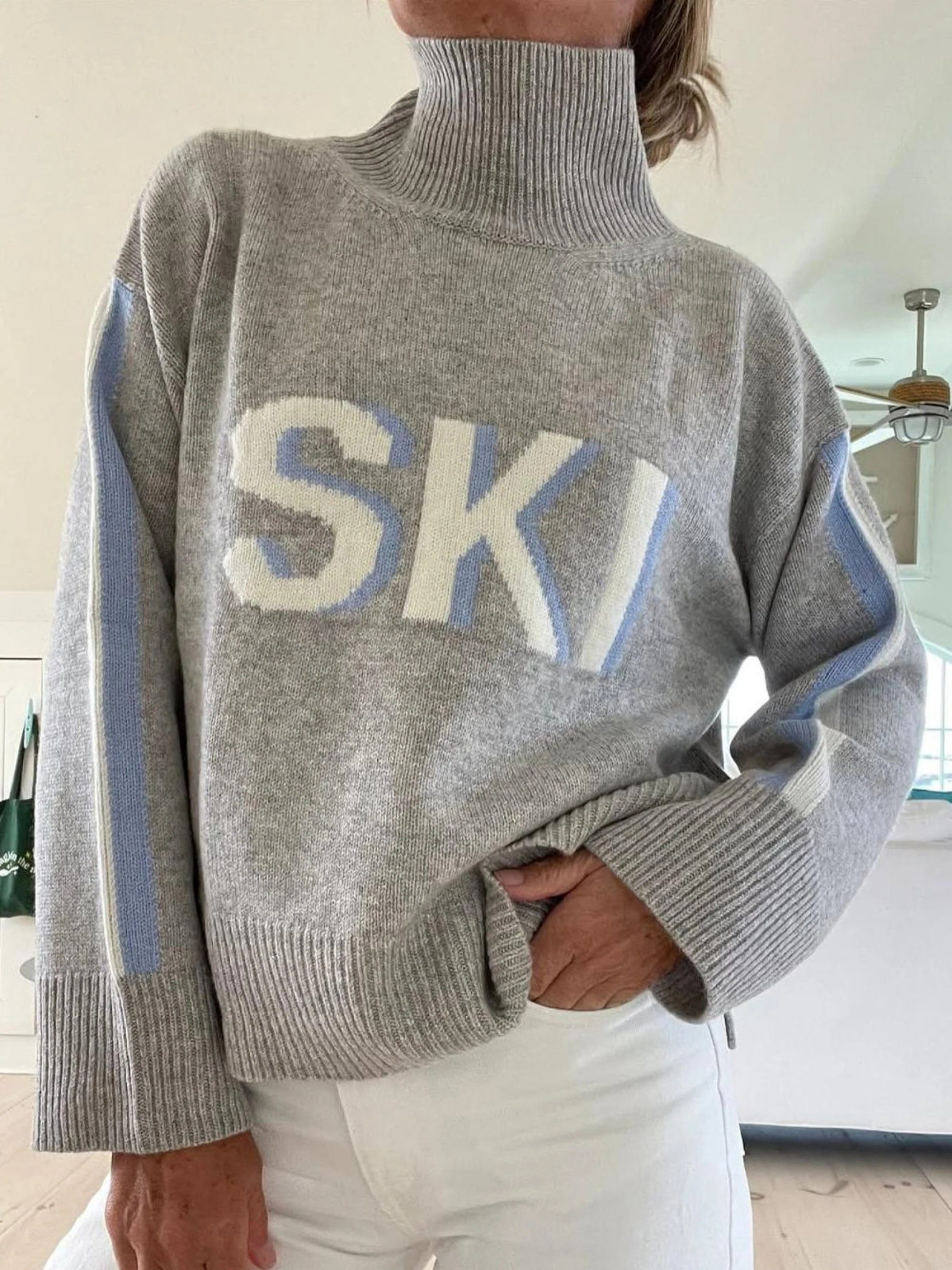 Mia™ Retro Turtleneck Sweater