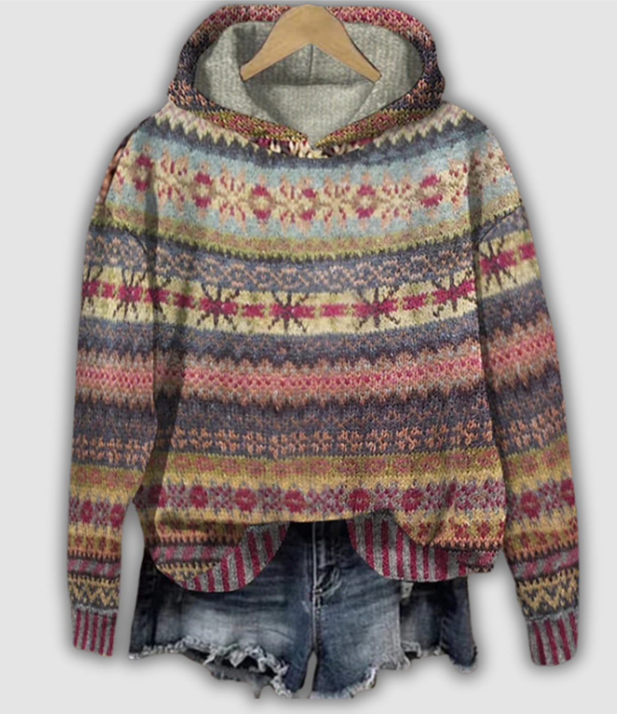 Anveline™ Retro Hooded Sweatshirt