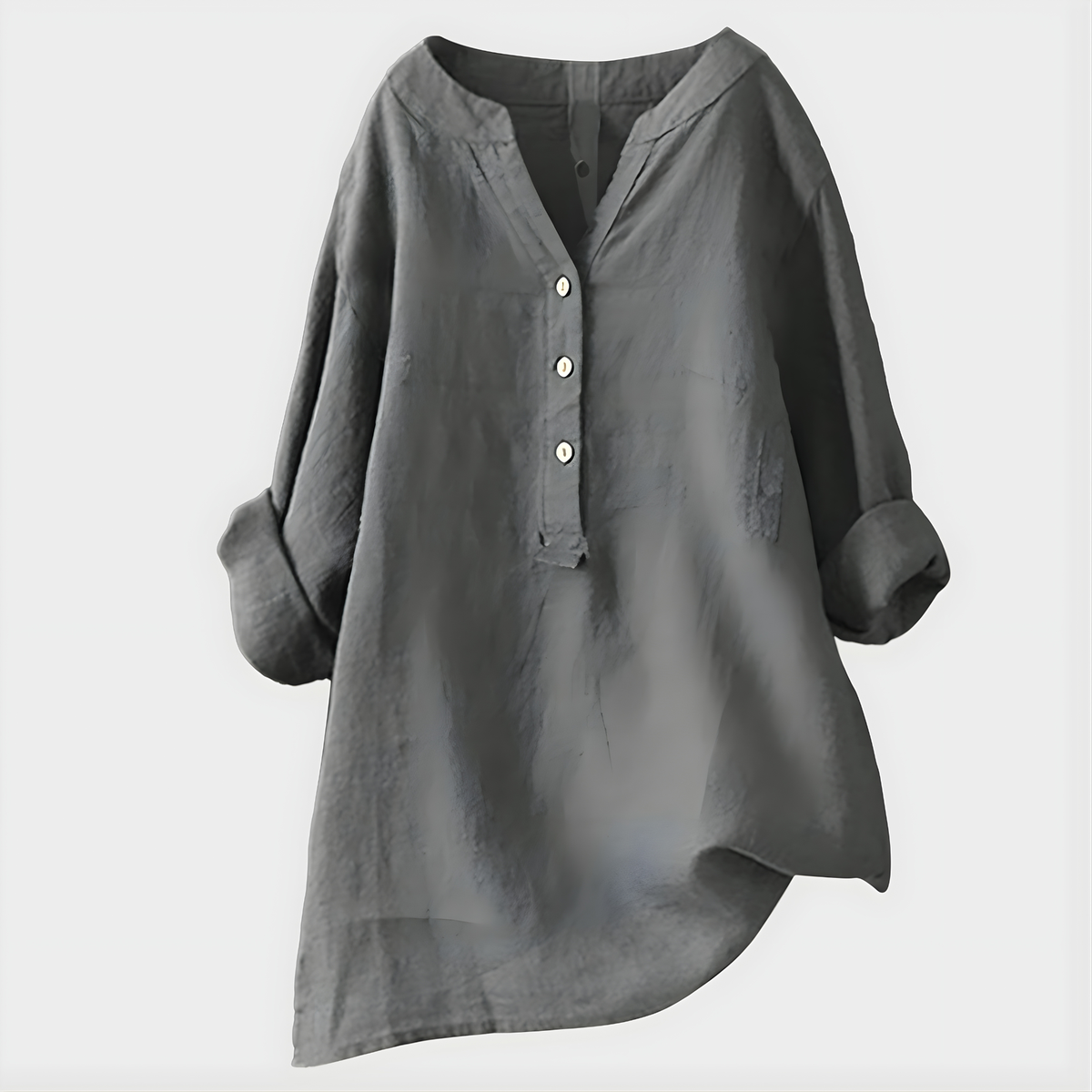 Elara – Elegant V-Neck Blouse