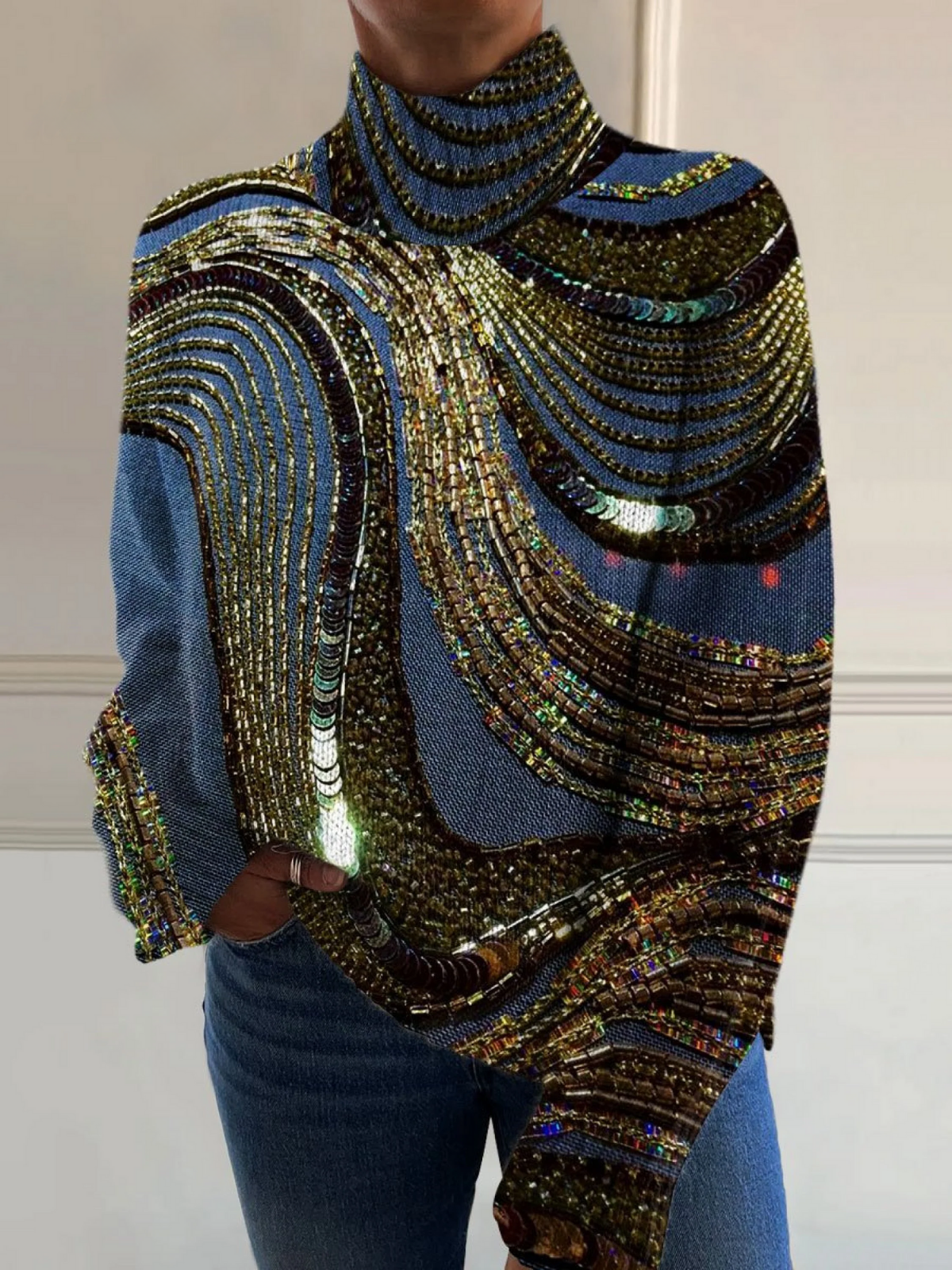 Charlotte™ Christmas Turtleneck Sweater