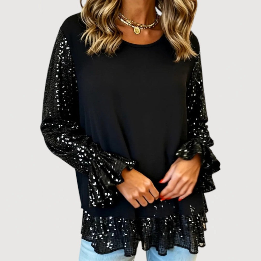Lucinda | Elegant Sequin Blouse