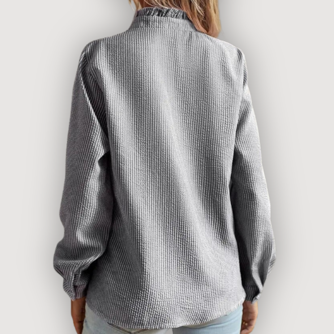 Clara | Ruffle Trim Blouse