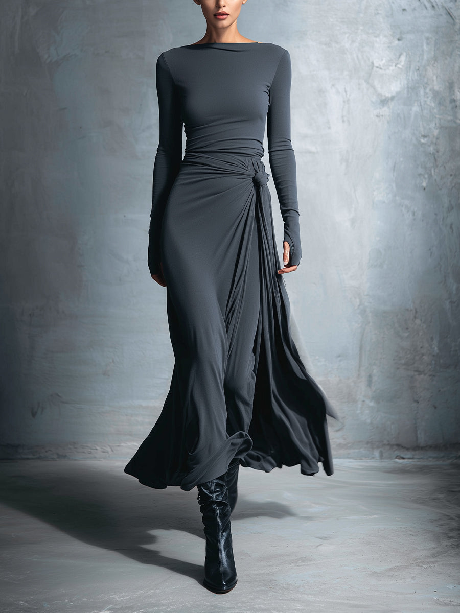 Naiara Maxi Dress with Side Knot