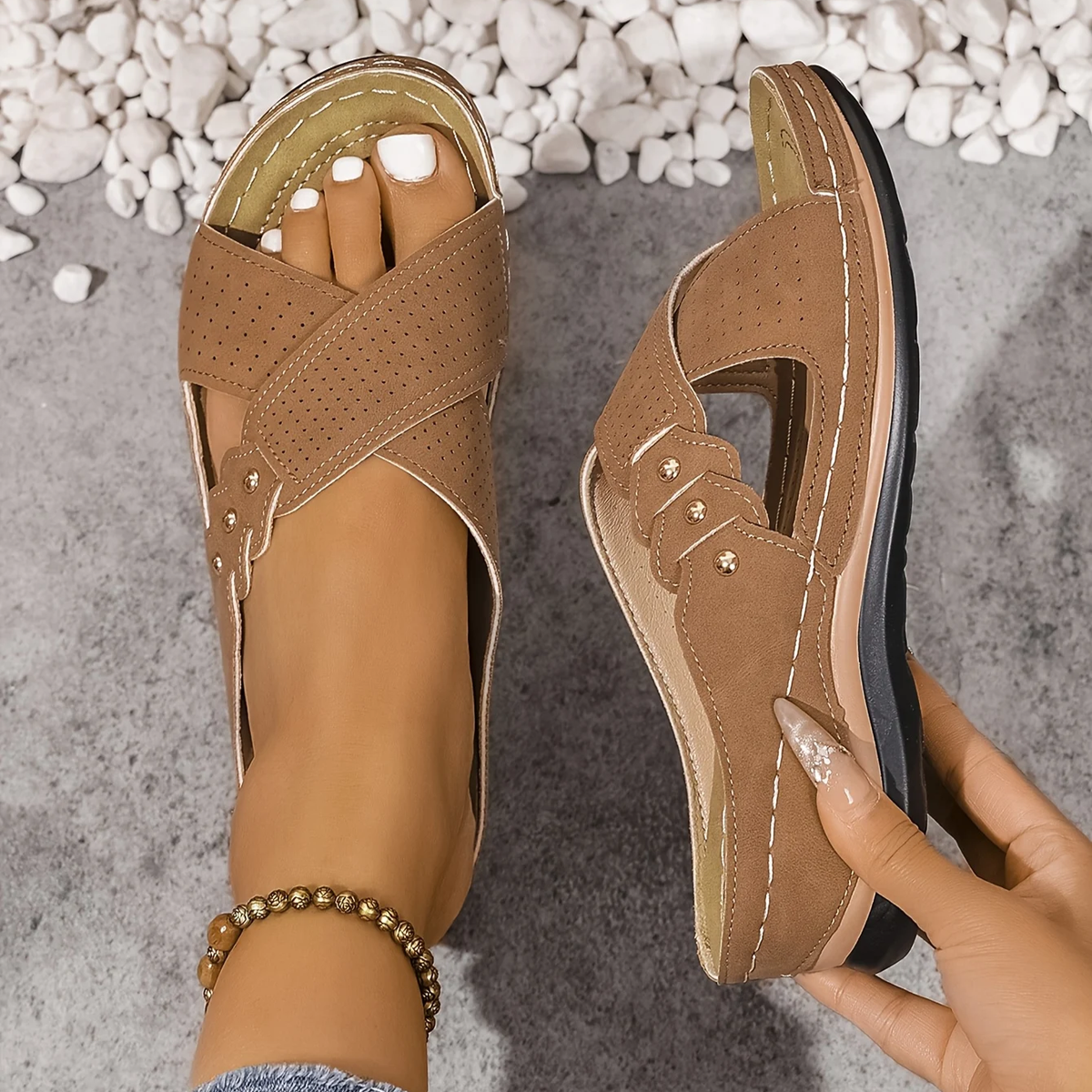 Estelle Orthopedic Wedge Sandal