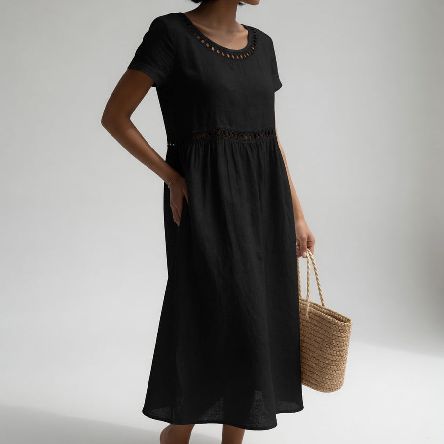 Pernelle Embroidered Cotton Midi Dress