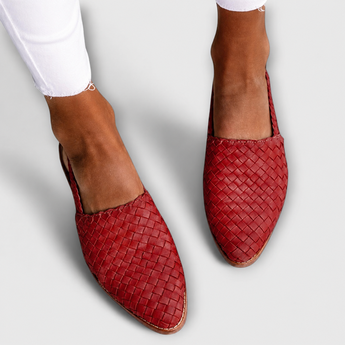 Simone Braided Back-Strap Loafers