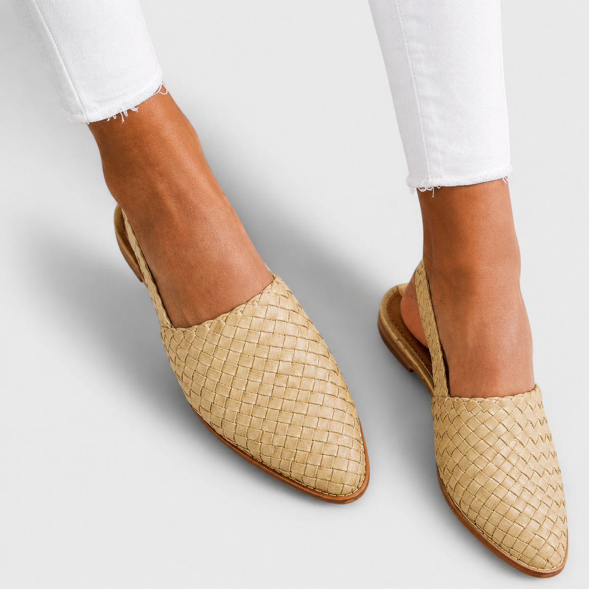 Simone Braided Back-Strap Loafers