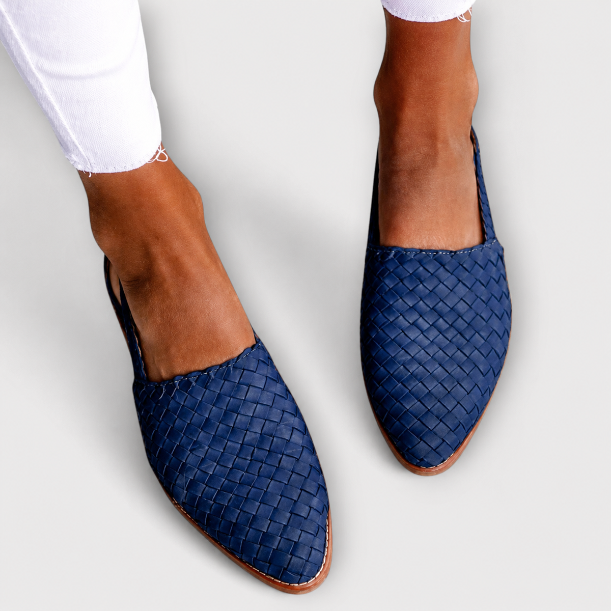 Simone Braided Back-Strap Loafers