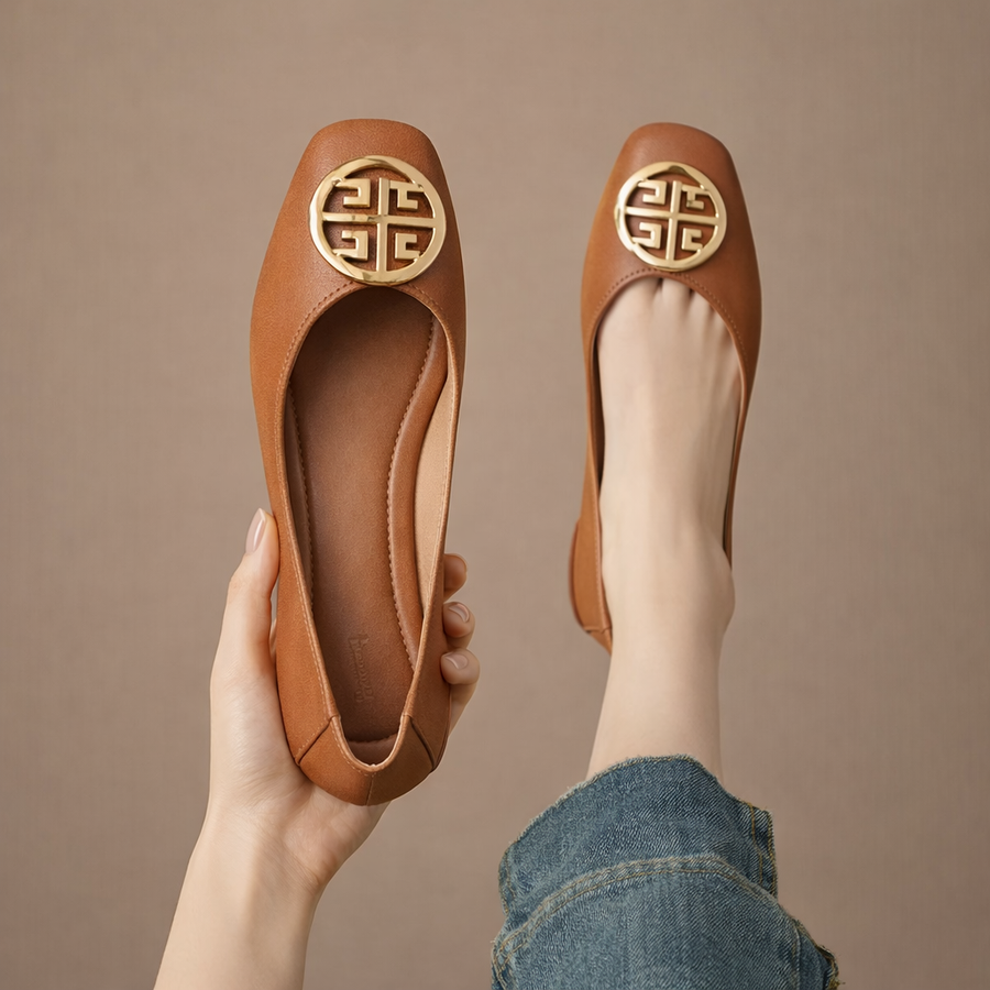 Orchard Leather Flats