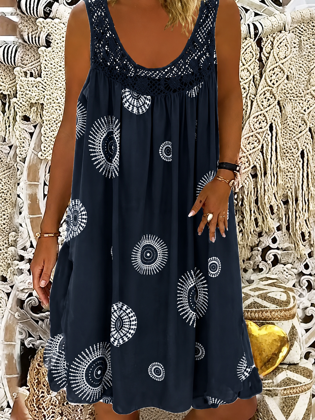 Solène Golden Ray Dress