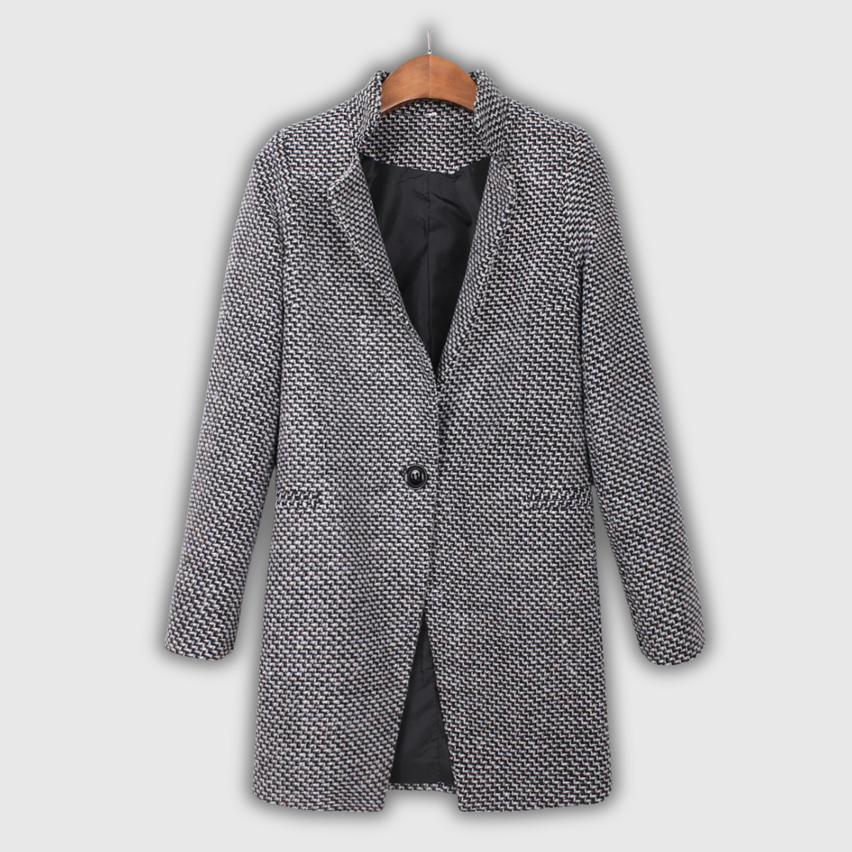 Edith | Textured Tweed-Weave Coat
