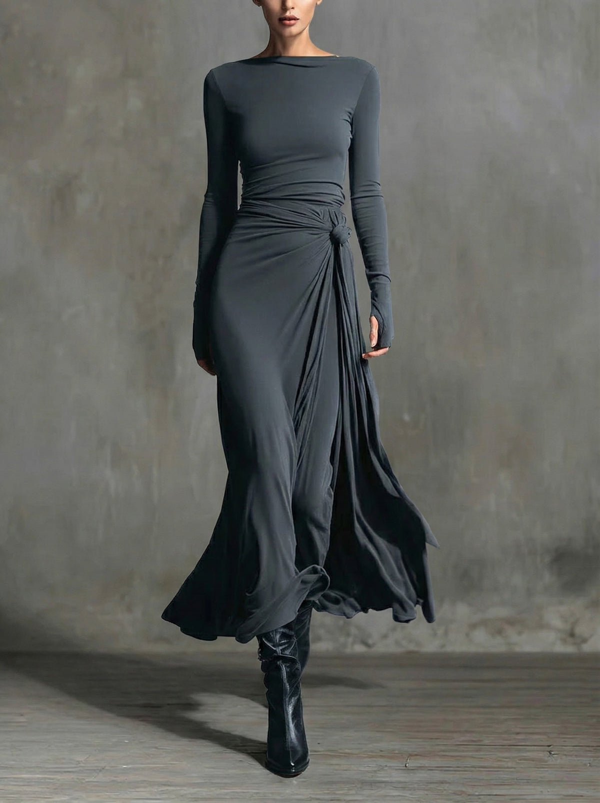 Naiara Maxi Dress with Side Knot