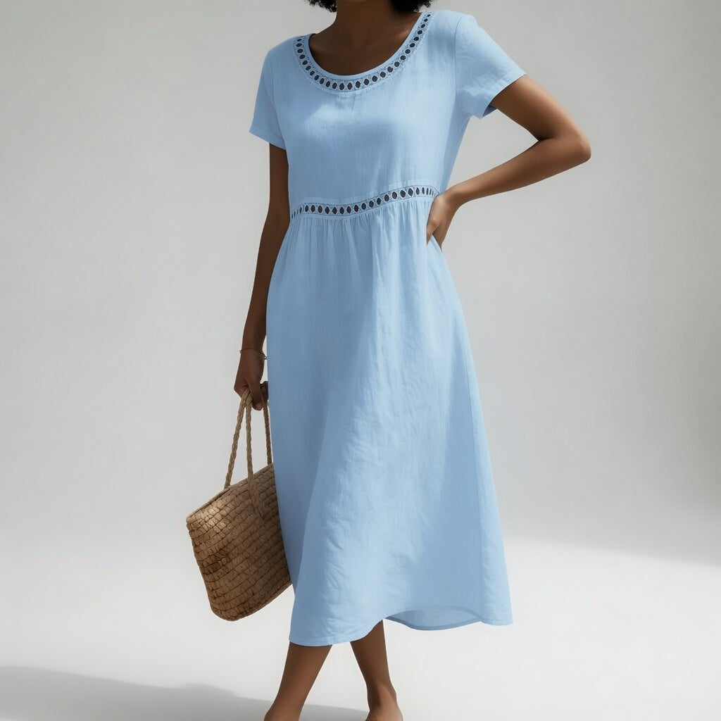 Pernelle Embroidered Cotton Midi Dress