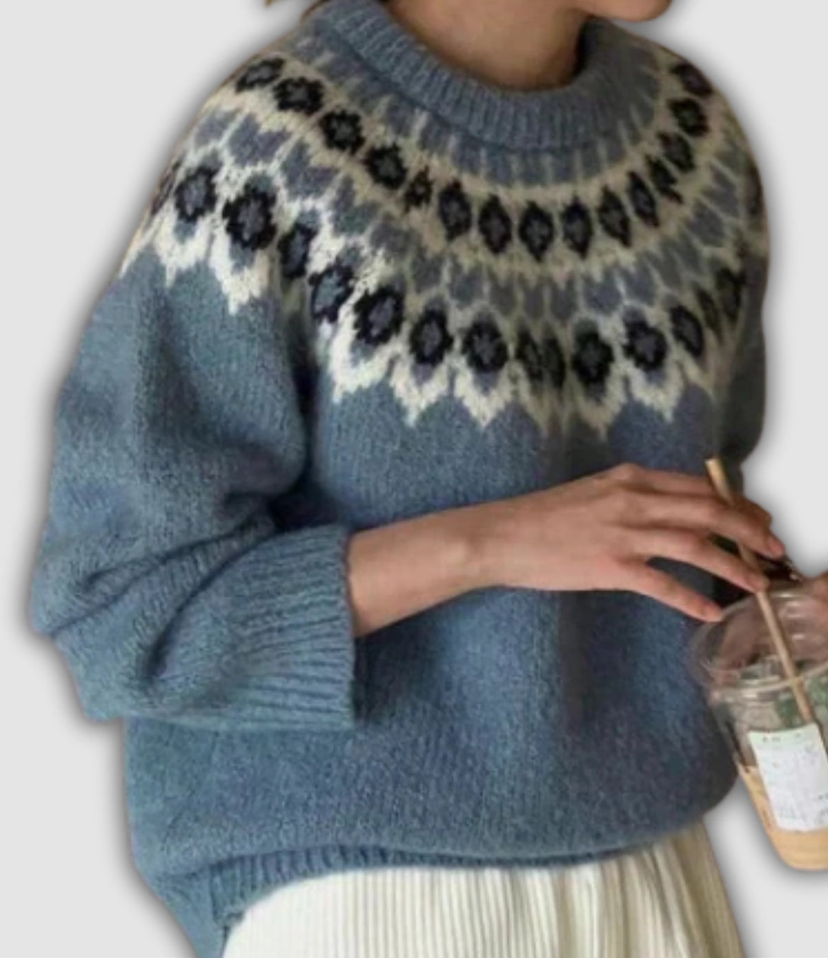 Coralie Jacquard™ Retro Sweater