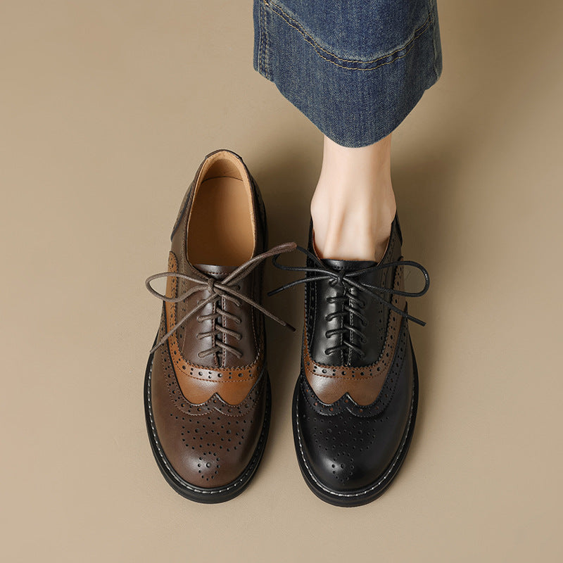 Hazel Vintage Wingtip Brogue Shoes