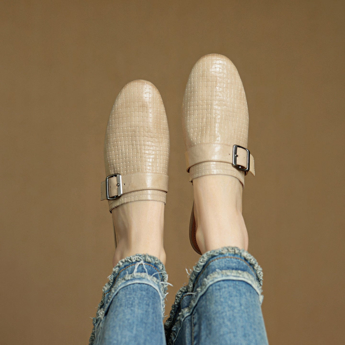 Emrie Genuine Leather Mules