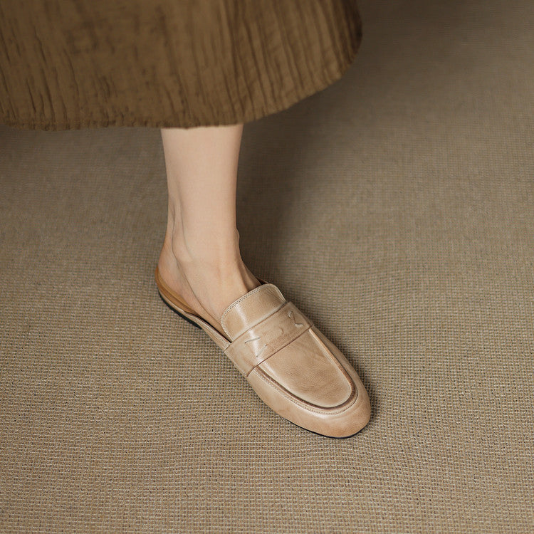 Serin Genuine Leather Mules