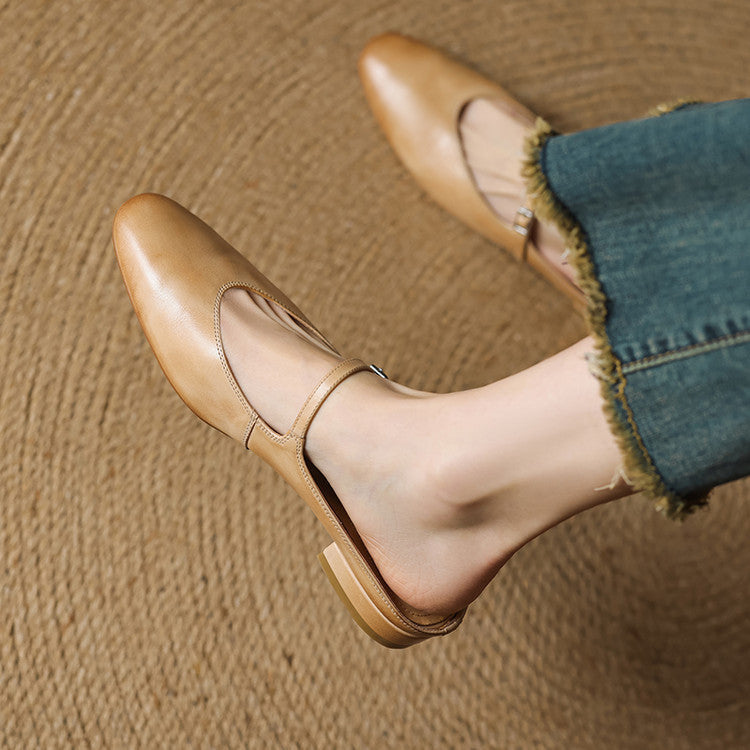 Marvyn Genuine Leather Mules