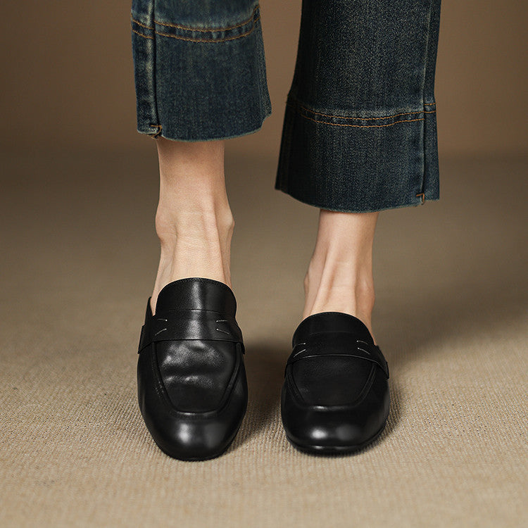 Serin Genuine Leather Mules