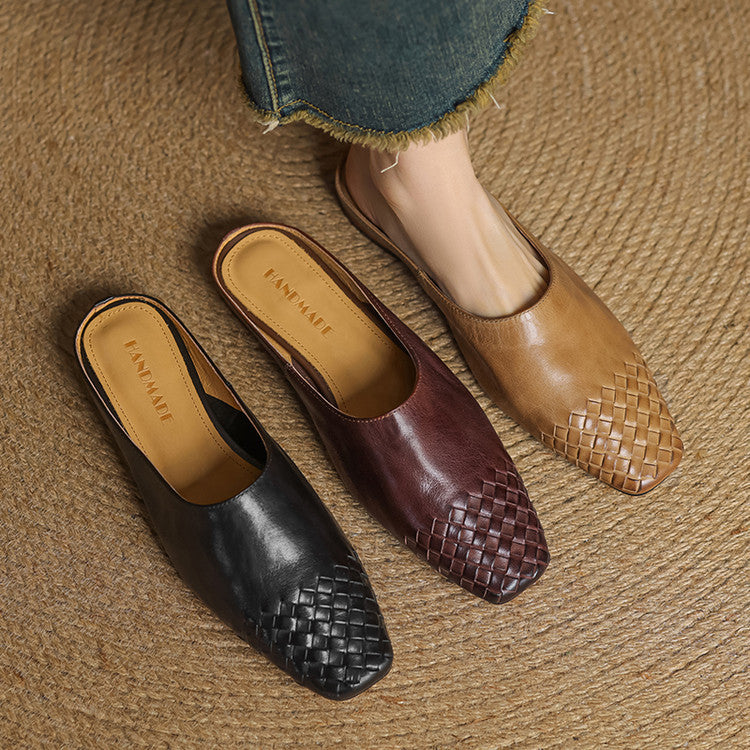 Viola Geniune Leather Mules