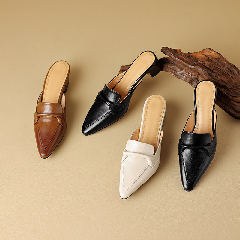 Erlen Genuine Leather Mules