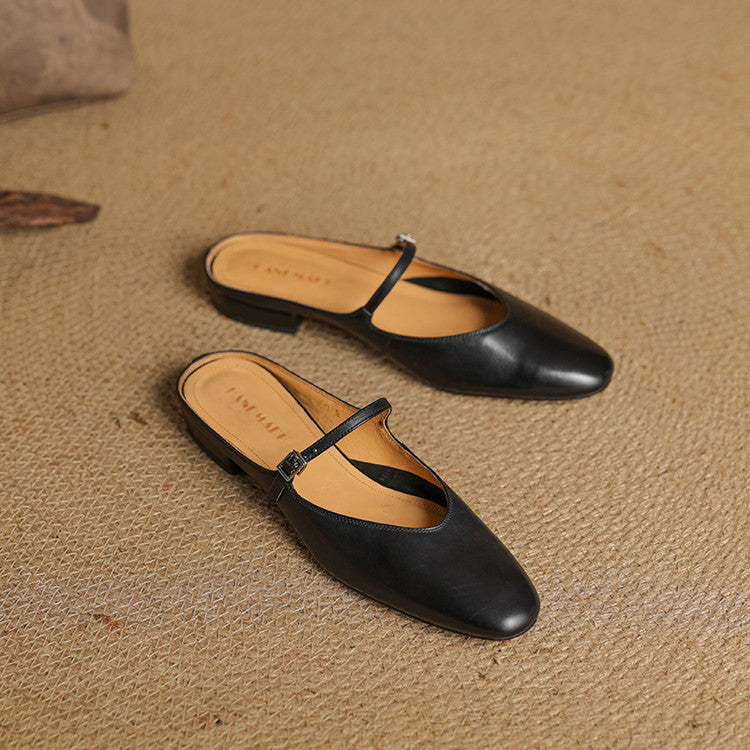 Marvyn Genuine Leather Mules