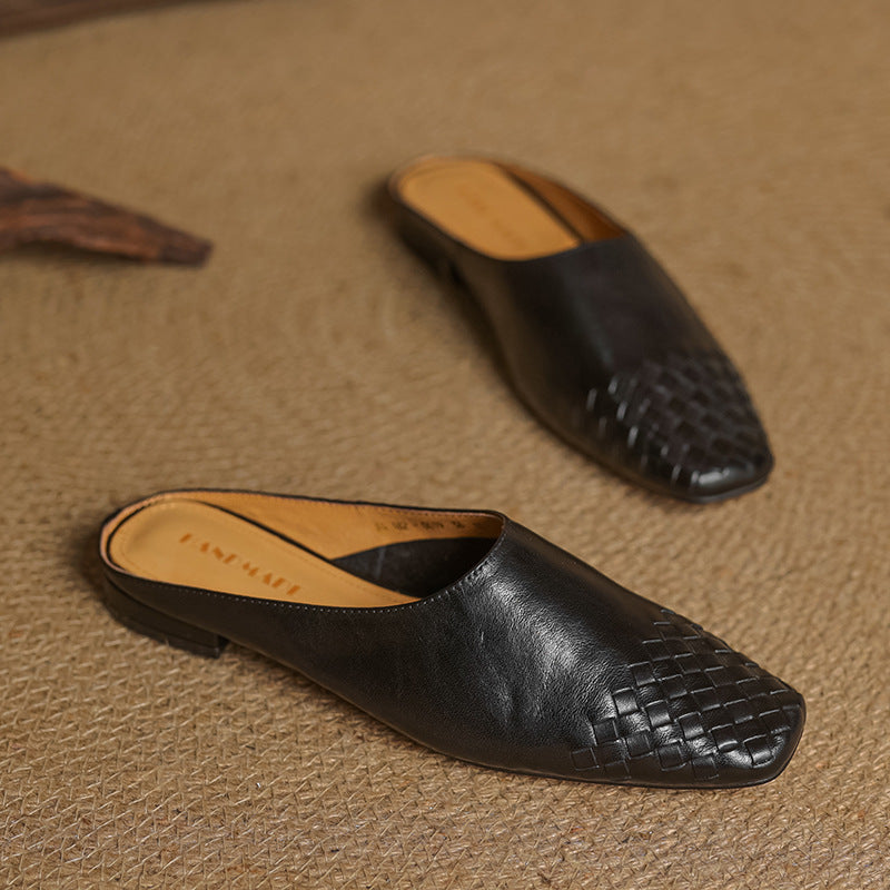 Viola Geniune Leather Mules