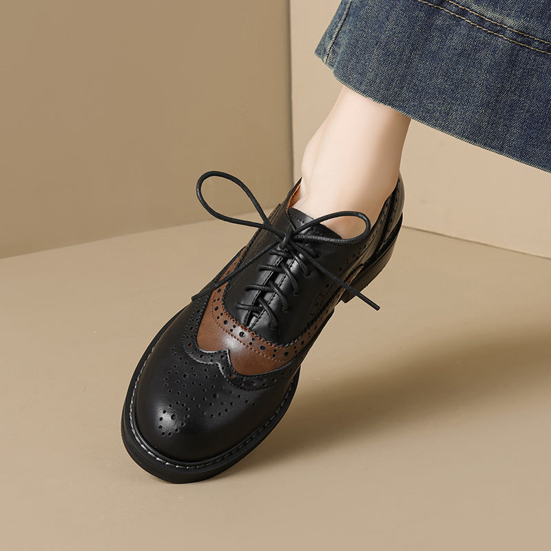 Hazel Vintage Wingtip Brogue Shoes