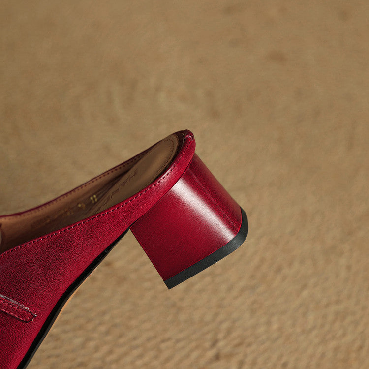 Esmer Genuine Leather Mules