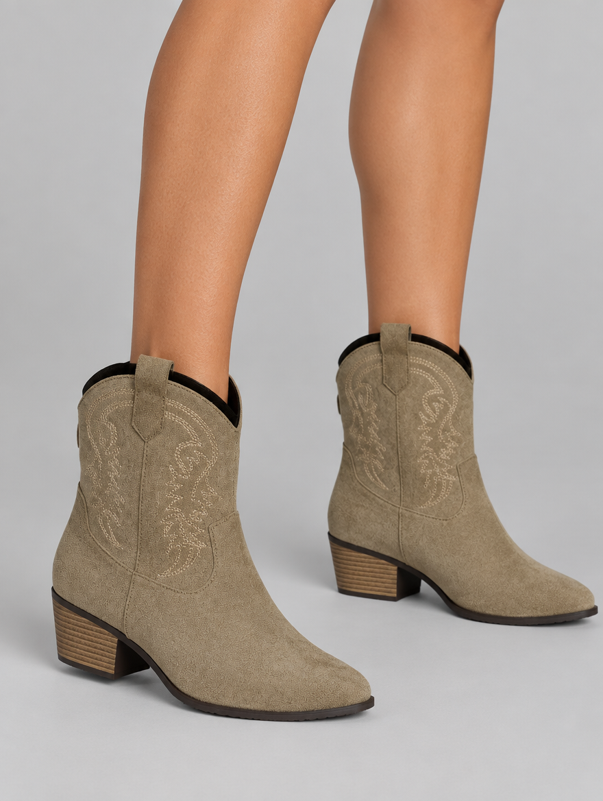 Marigold Embroidered Orthopedic Boots