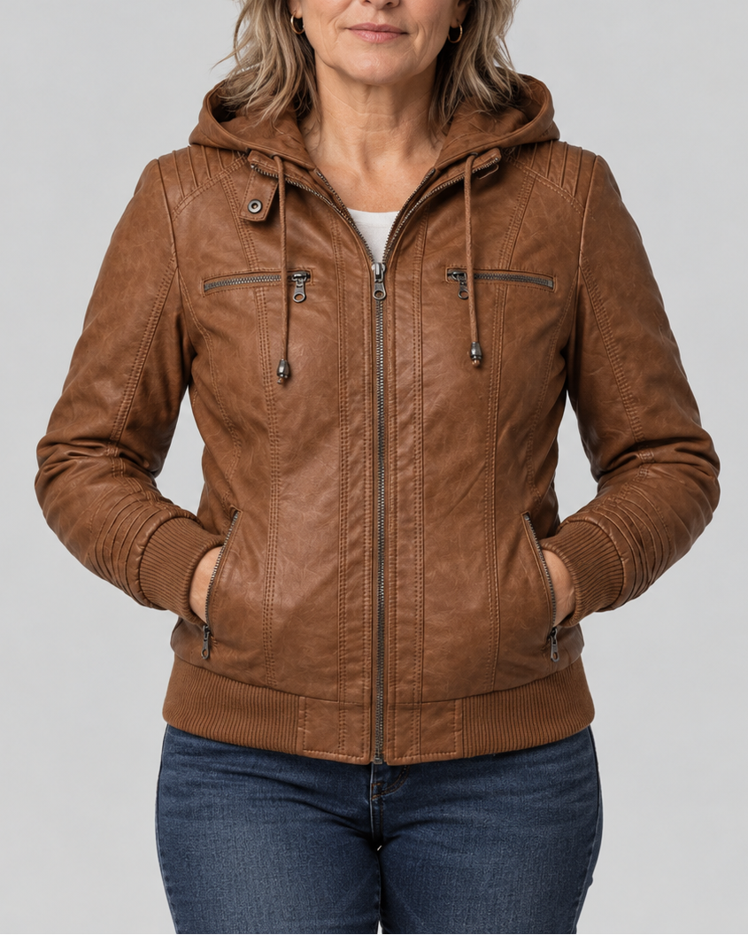 Davenport | Moto Jacket with Removable Hood