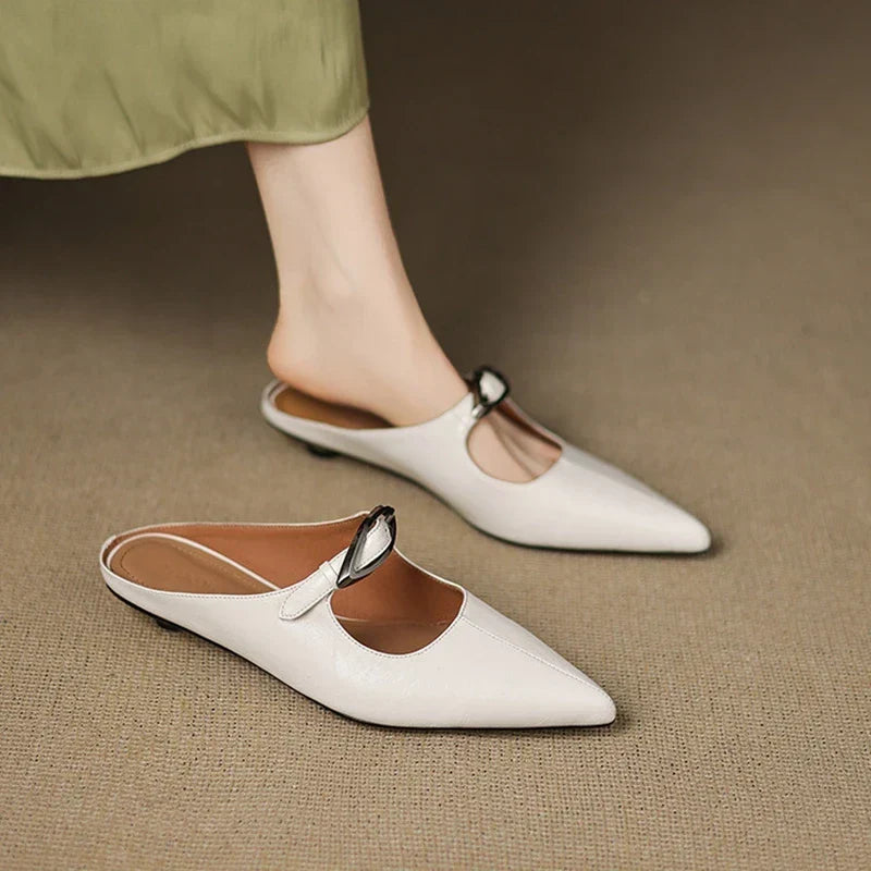 Alour Genuine Leather Mules