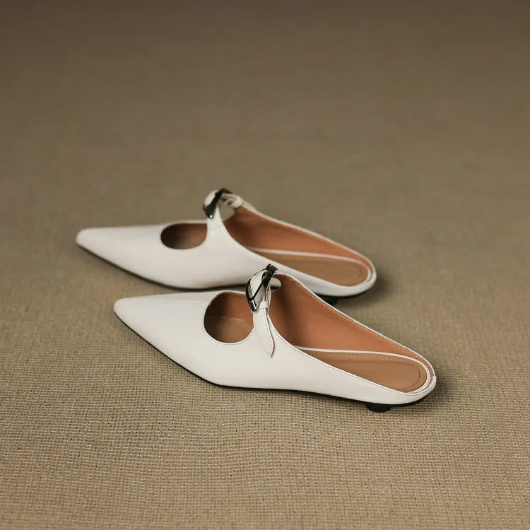 Alour Genuine Leather Mules