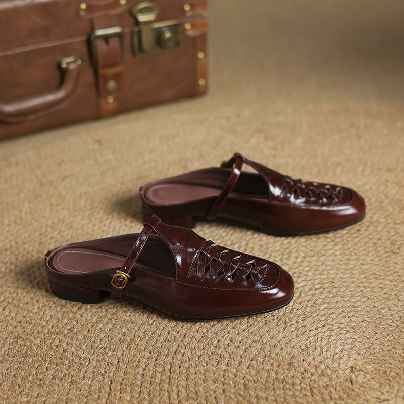 Elya Genuine Leather Mules