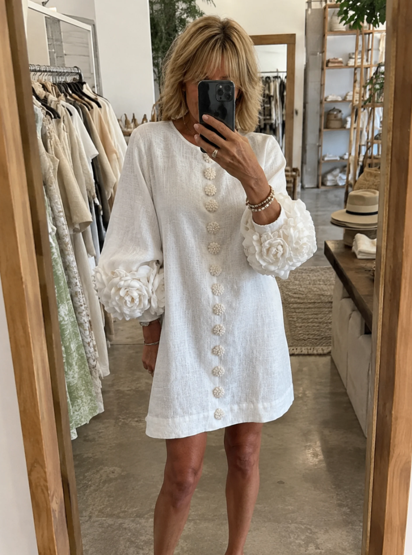 Iselle | Florence Floral Button-Down Mini Dress