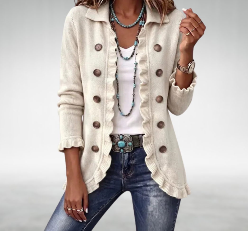 Eve Classic Ruffle Cardigan