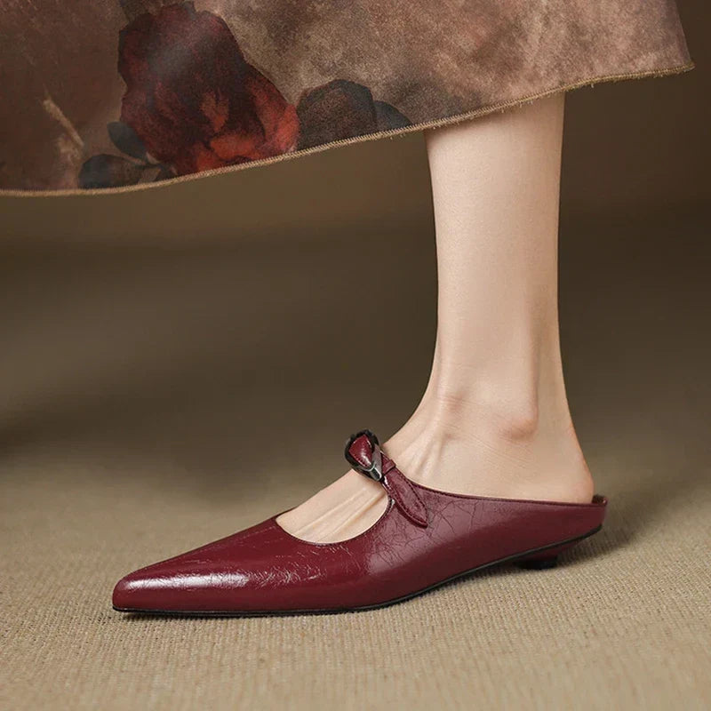 Alour Genuine Leather Mules
