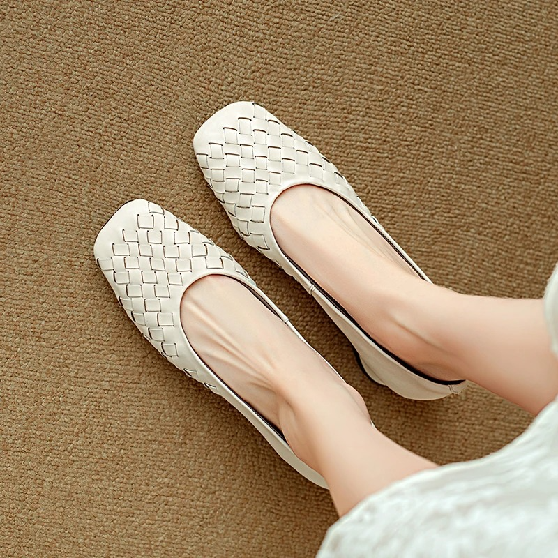 Marcelle Leather Flats