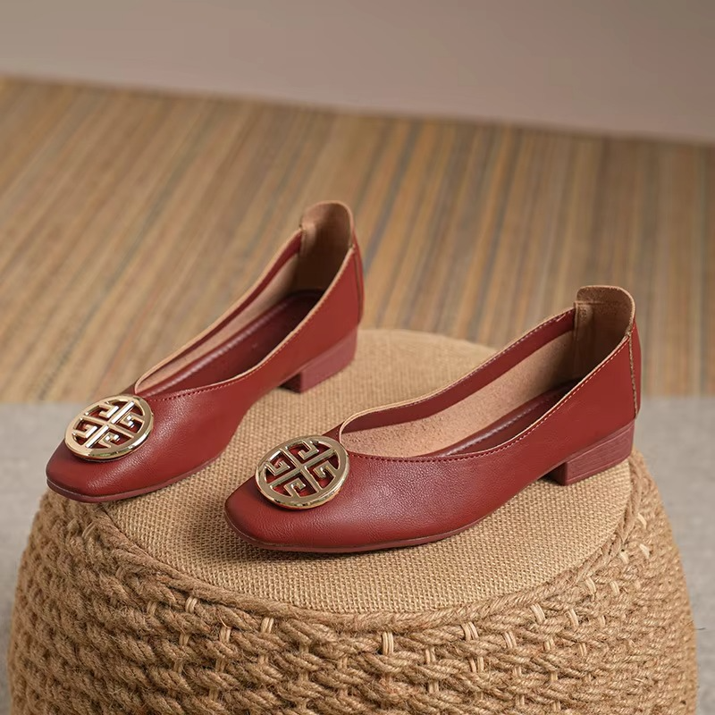 Orchard Leather Flats
