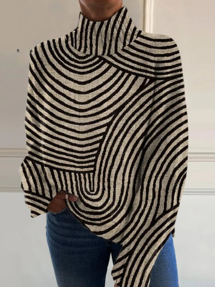 Sienna™ Hand-Drawn Line Turtleneck