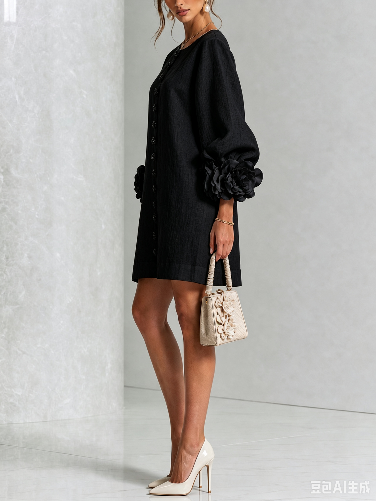Iselle | Florence Floral Button-Down Mini Dress