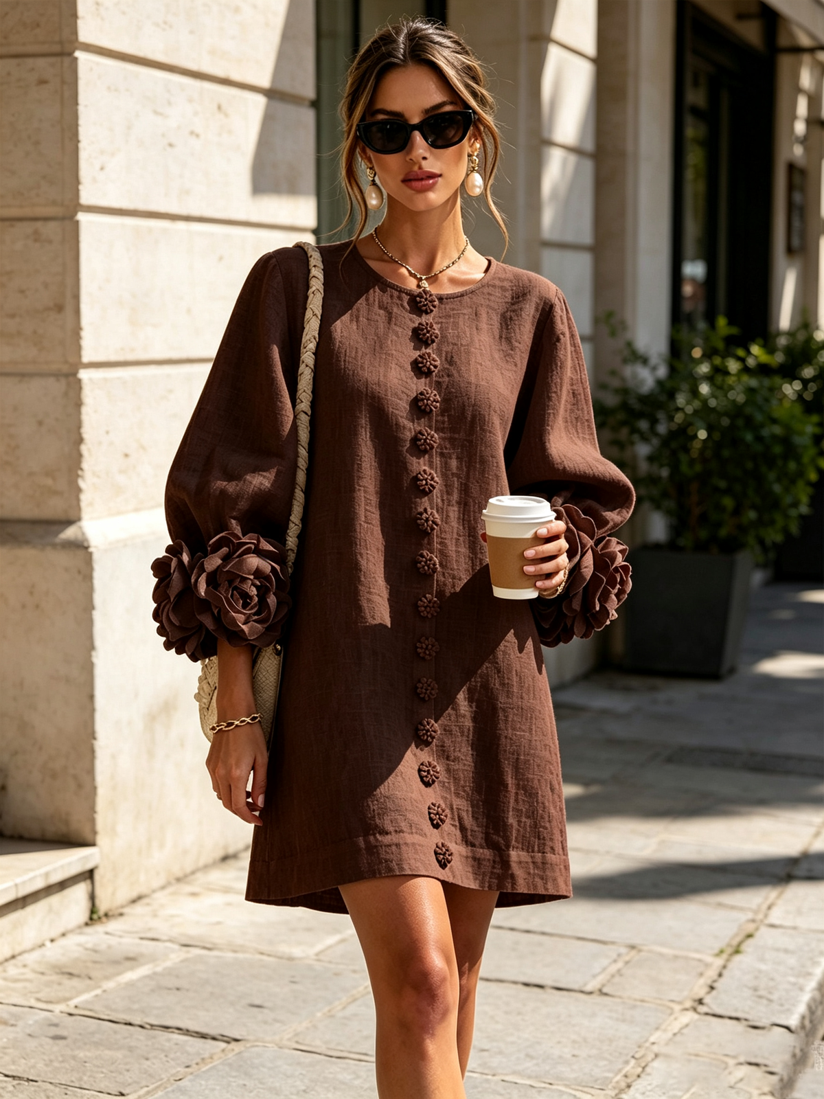Rosalie Button-Down Mini Dress