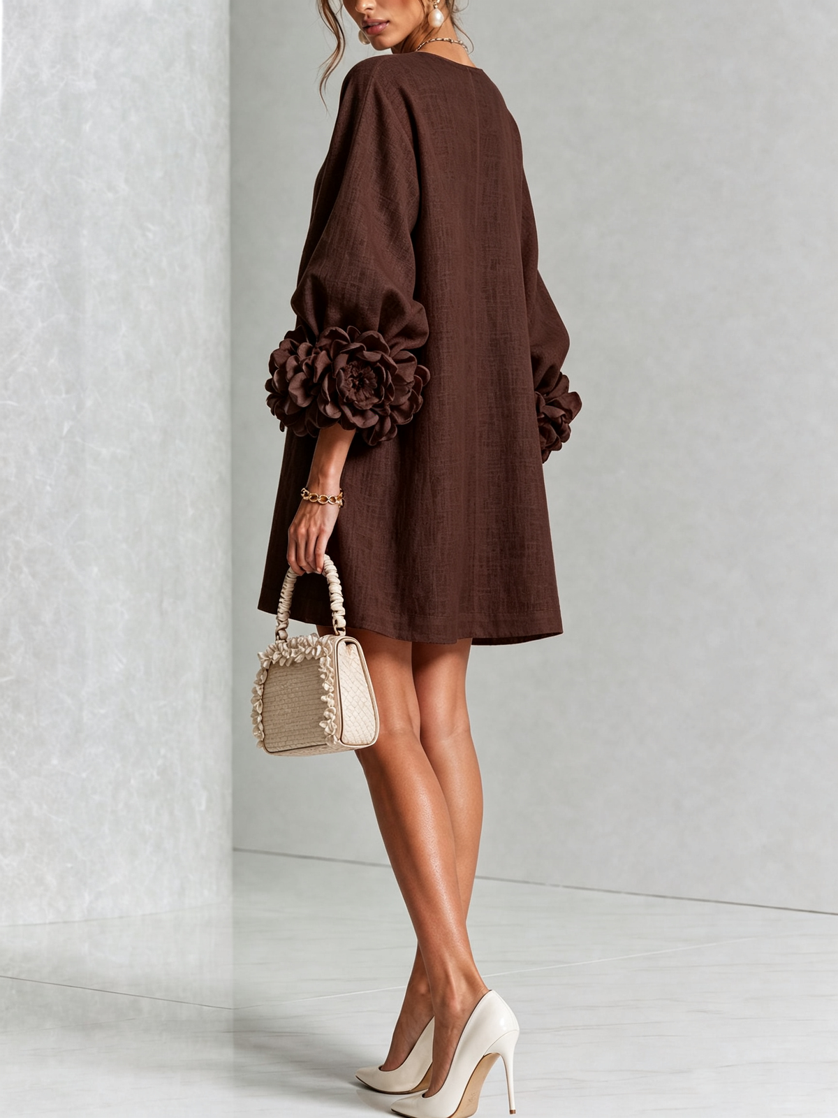 Iselle | Florence Floral Button-Down Mini Dress